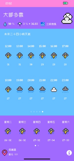 像素天氣 - 最萌像素風天氣預報(圖9)-速報App