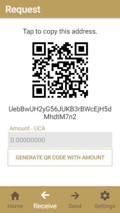 Ucacoin Wallet screenshot 2