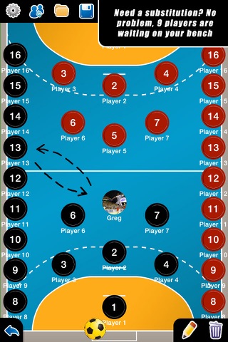 Coach Tactic Board: Handball++ - náhled