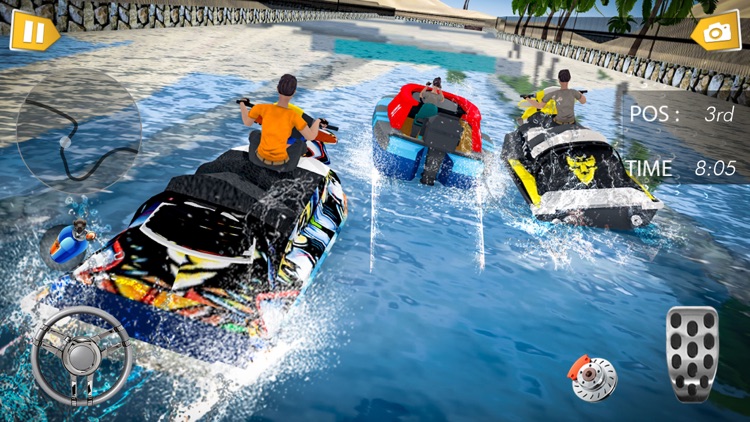 Fun Speed Boat 3D Race Battle screenshot-3