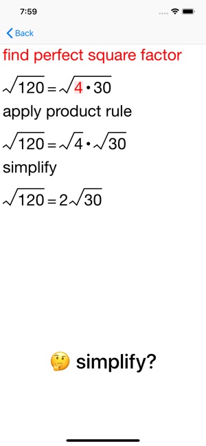 ARadicalSimp Simplify Radical(圖2)-速報App