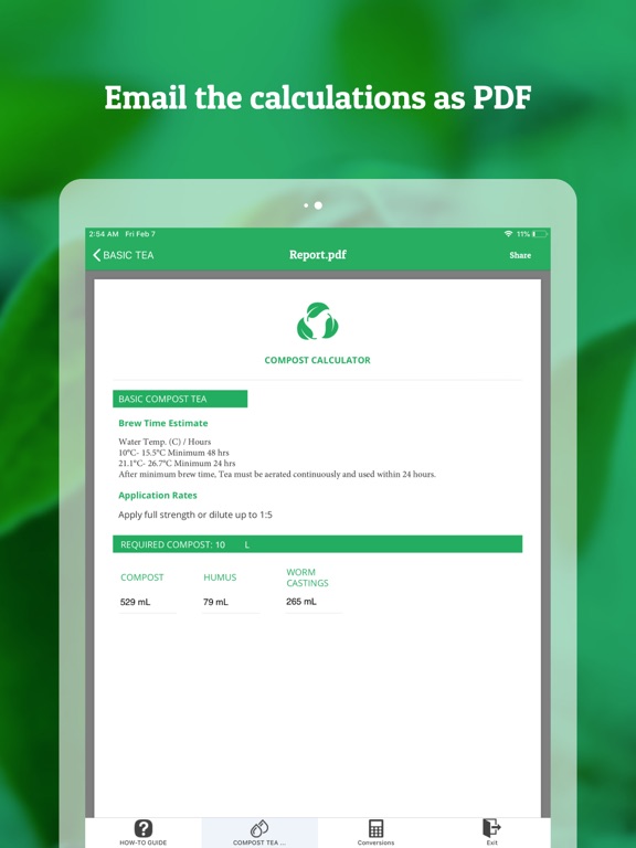 Screenshot #6 pour Compost Tea Calculator