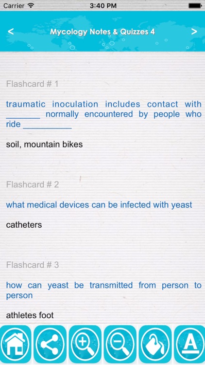 Mycology Exam Review Q&A App