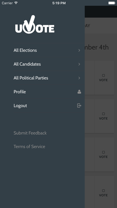 How to cancel & delete uVote from iphone & ipad 1