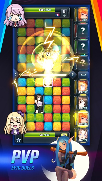Girls Galaxy: Puzzle Arena screenshot 3