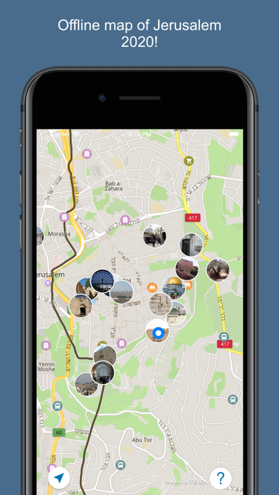 Иерусалим 2017 — офлайн карта, гид, путеводитель! Screenshot 1