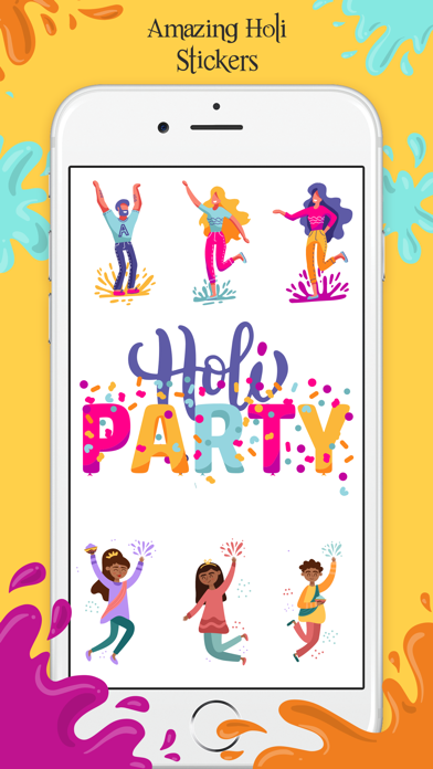 Holi Stickers - Dhuleti Emojis screenshot 4
