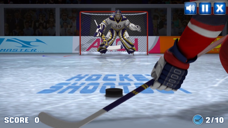 Ice Hockey shoot