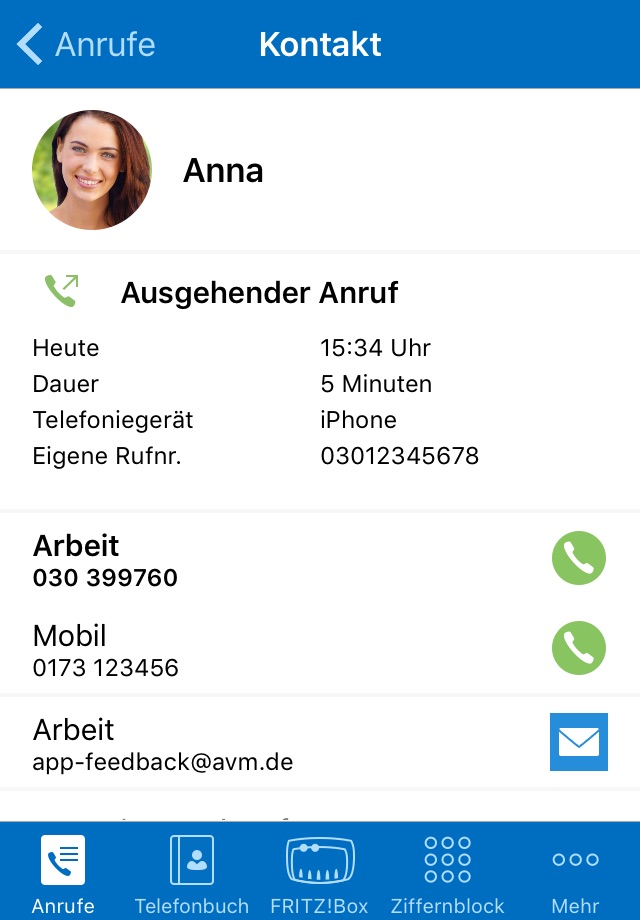 FRITZ!App Fon screenshot 4