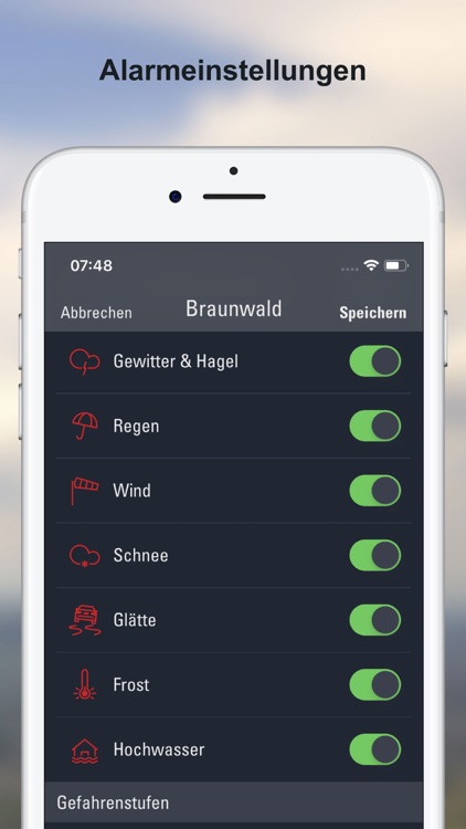 Wetter-Alarm: Prognose Schweiz screenshot-4