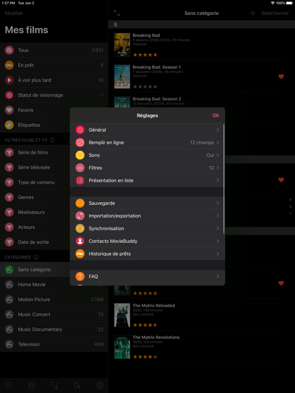 MovieBuddy Pro: Mes films MovieBuddy Pro: Mes films