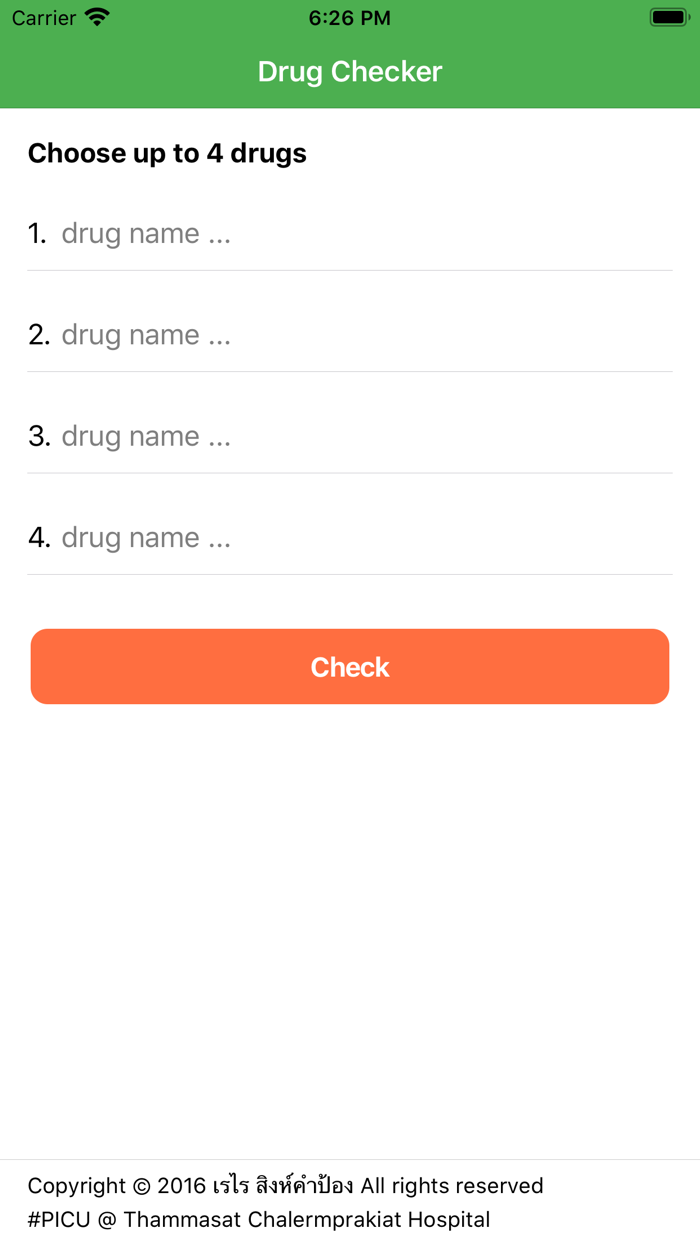 Drug Compatibility Checker TUH