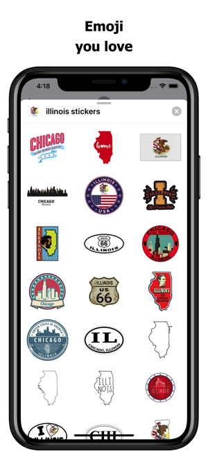 Illinois emojis - USA stickers(圖2)-速報App