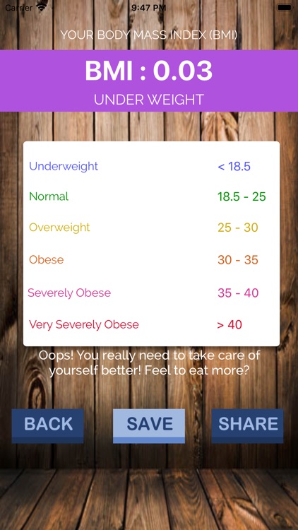 TMy Pocket BMI