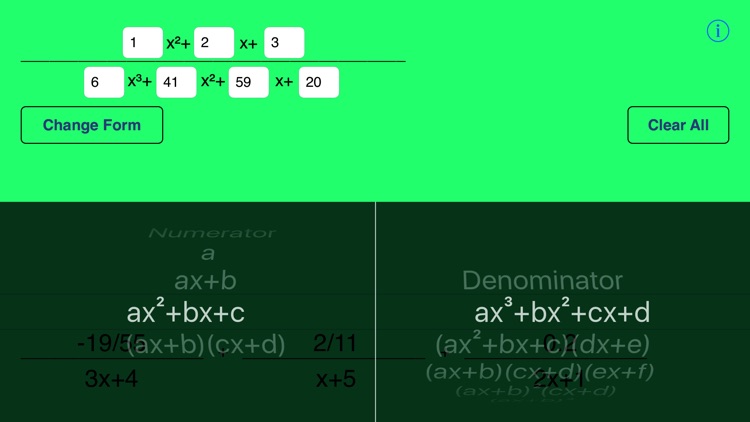 Partial Fractions