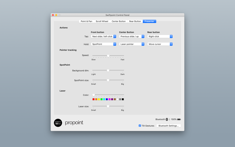 Swiftpoint Control Panel screenshot 4