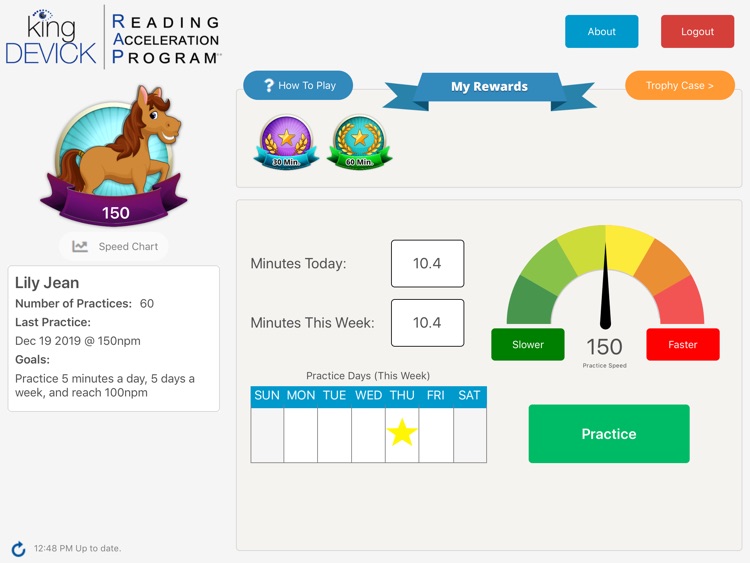 King-Devick Reading Practice