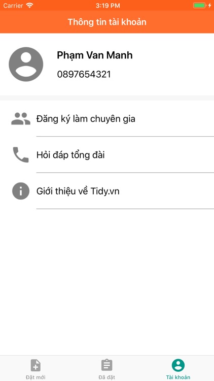 Tidy.vn - Đặt dịch vụ screenshot-9