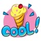 A very cool text sticker with the most commonly used everyday words