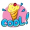 A very cool text sticker with the most commonly used everyday words