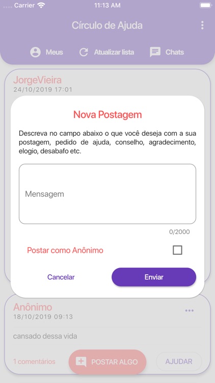 Círculo de Ajuda screenshot-4