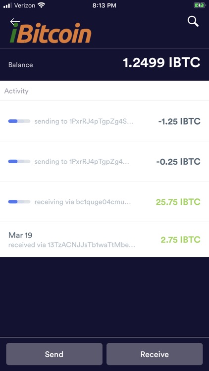 iBitcoin Wallet (iBTC) screenshot-3