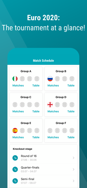 Euro Football Scores App 2020