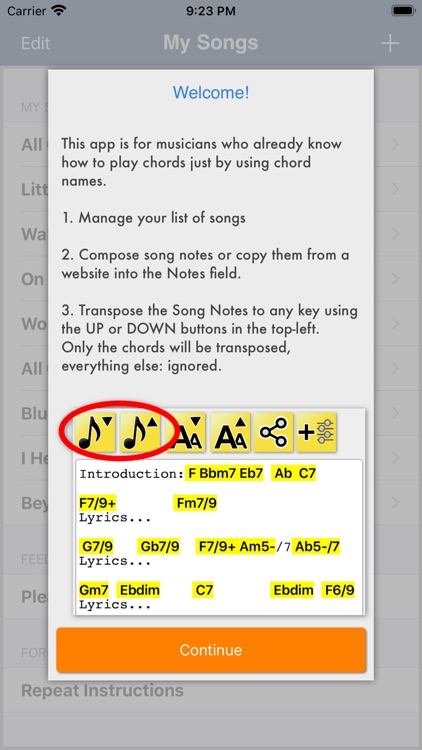 Song Compose and Transpose