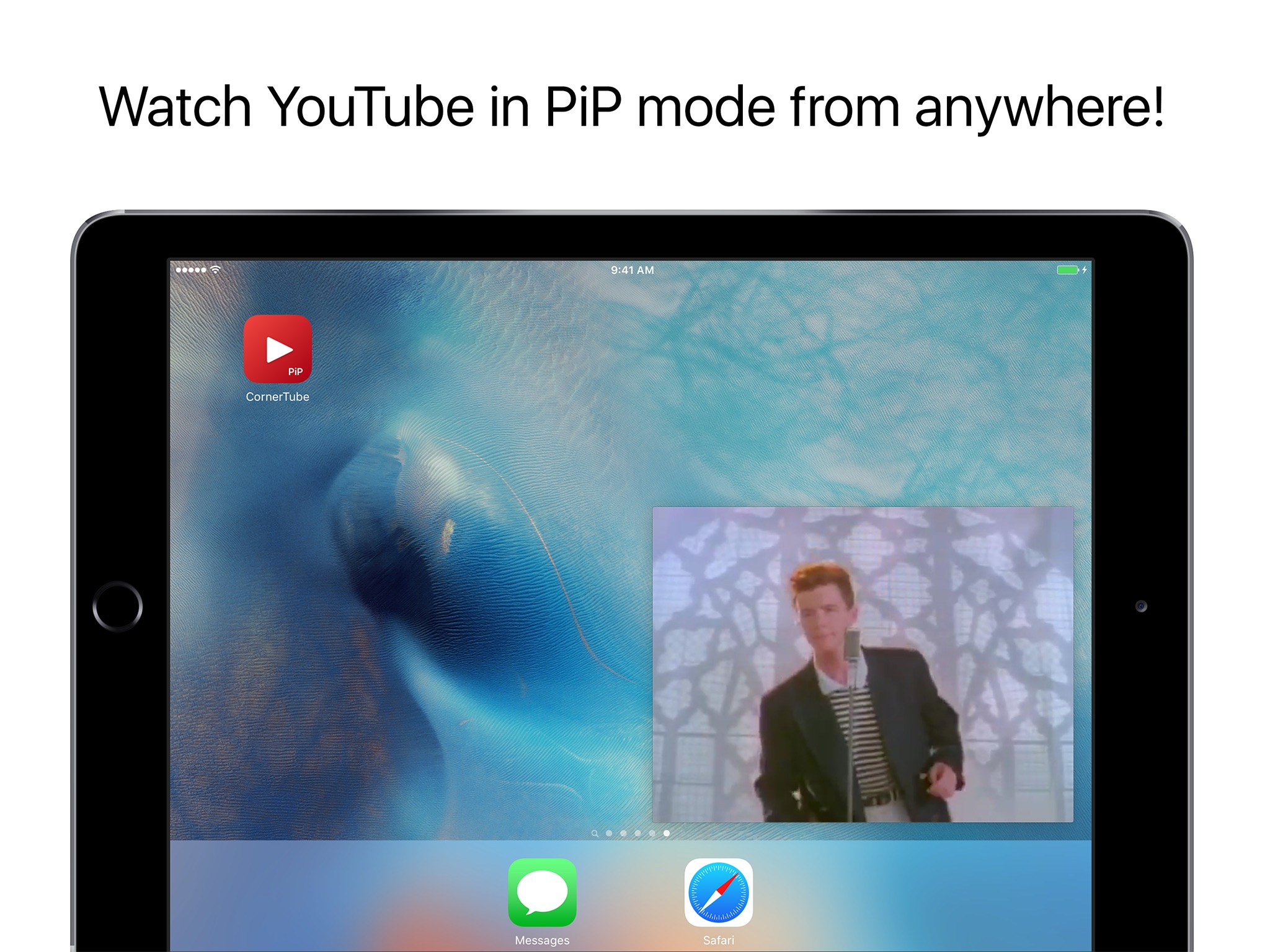 Screenshot do app CornerTube - PiP for YouTube