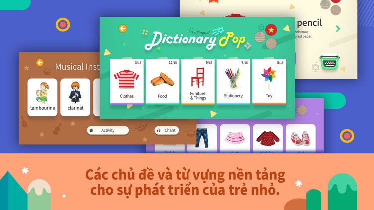 Dictionary Pop: 3 Ngôn ngữ