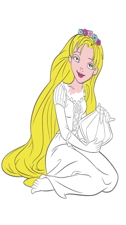 Paint Princess Rapunzel screenshot-4
