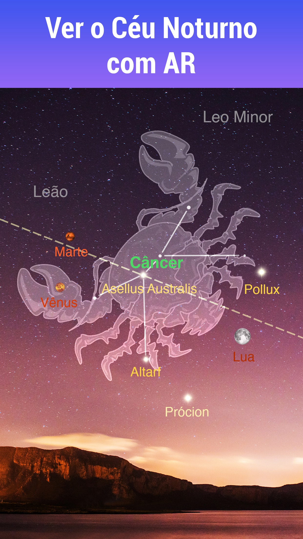 Screenshot do app Star Walk - Guia de astronomia