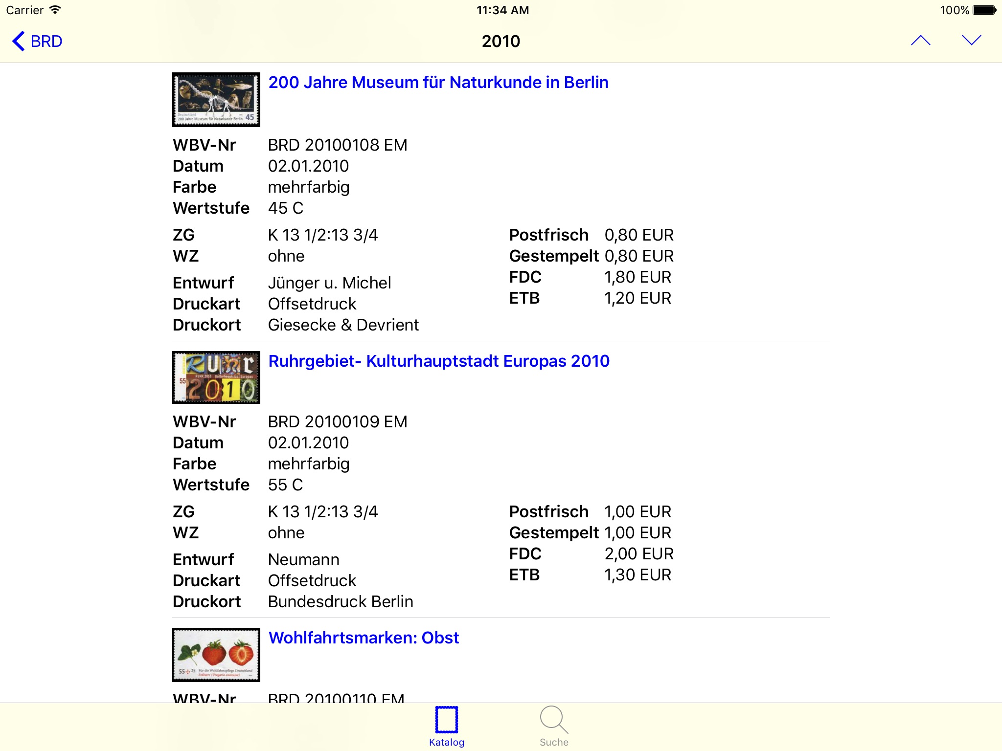 Deutsche Briefmarken: Katalog screenshot 4