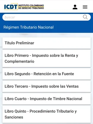 Immagine dello schermo 3 Régimen Tributario de Colombia iphone