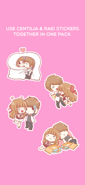 Centilia & Raei Cuddle Sticker(圖4)-速報App