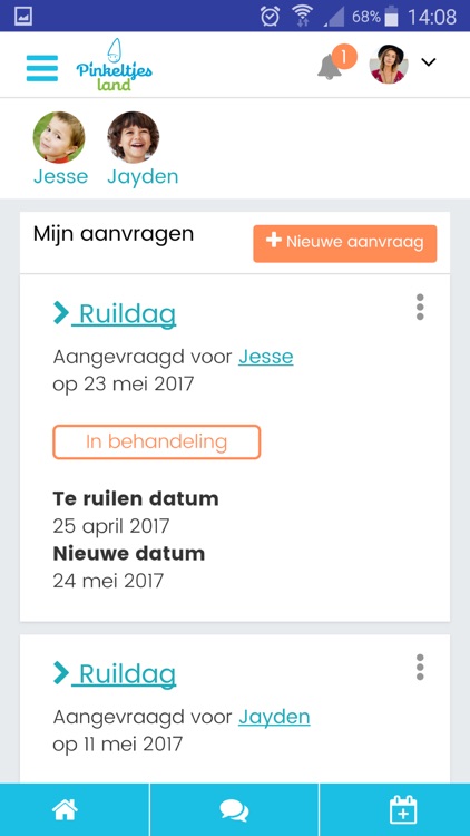 Pinkeltjesland ouder app