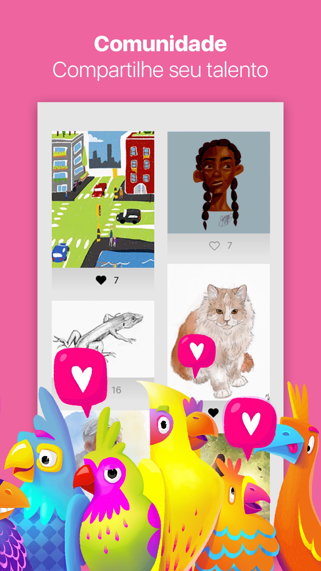 Screenshot do app Tayasui Sketches Pro