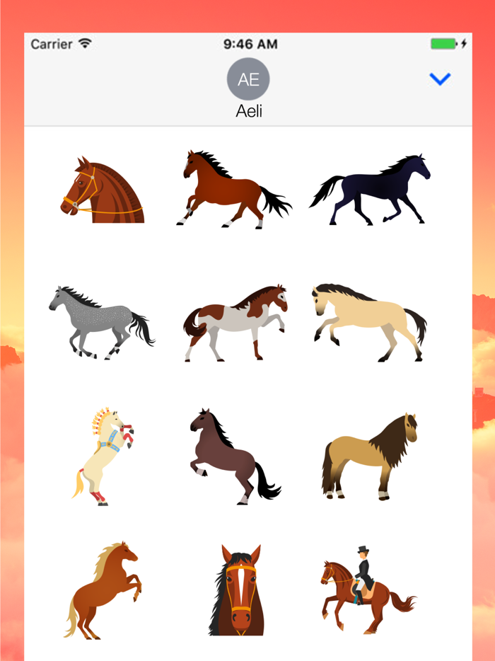 Horse Emojis for iMessage