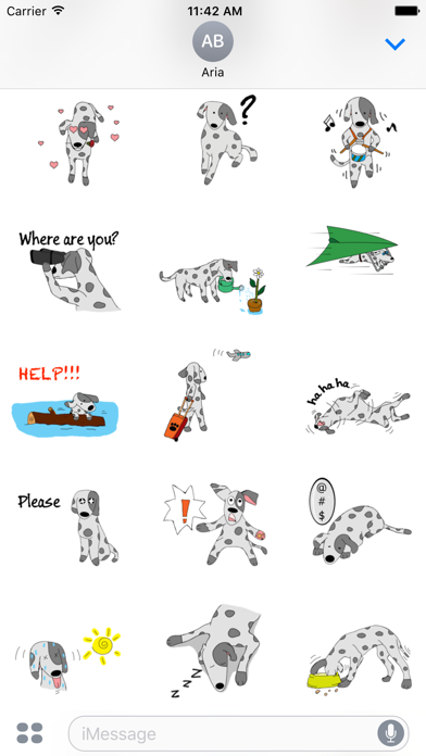 Brave Dalmatian Dog Sticker screenshot 3