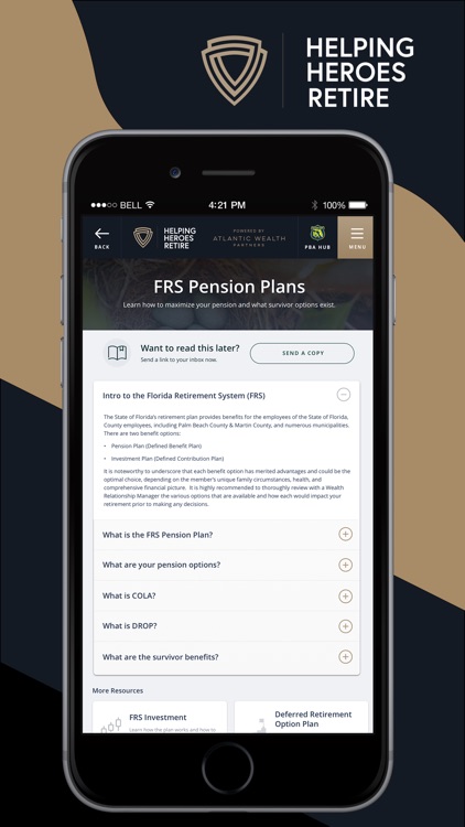 Helping Heroes Retire