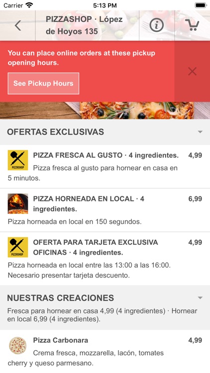 PIZZASHOP · López de Hoyos 135