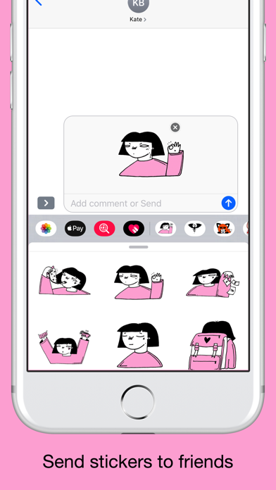 Japan girl stickers & emoji screenshot 4
