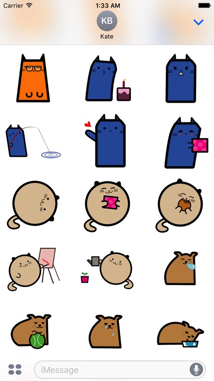 CUTE CAt DOg Animated Sticker