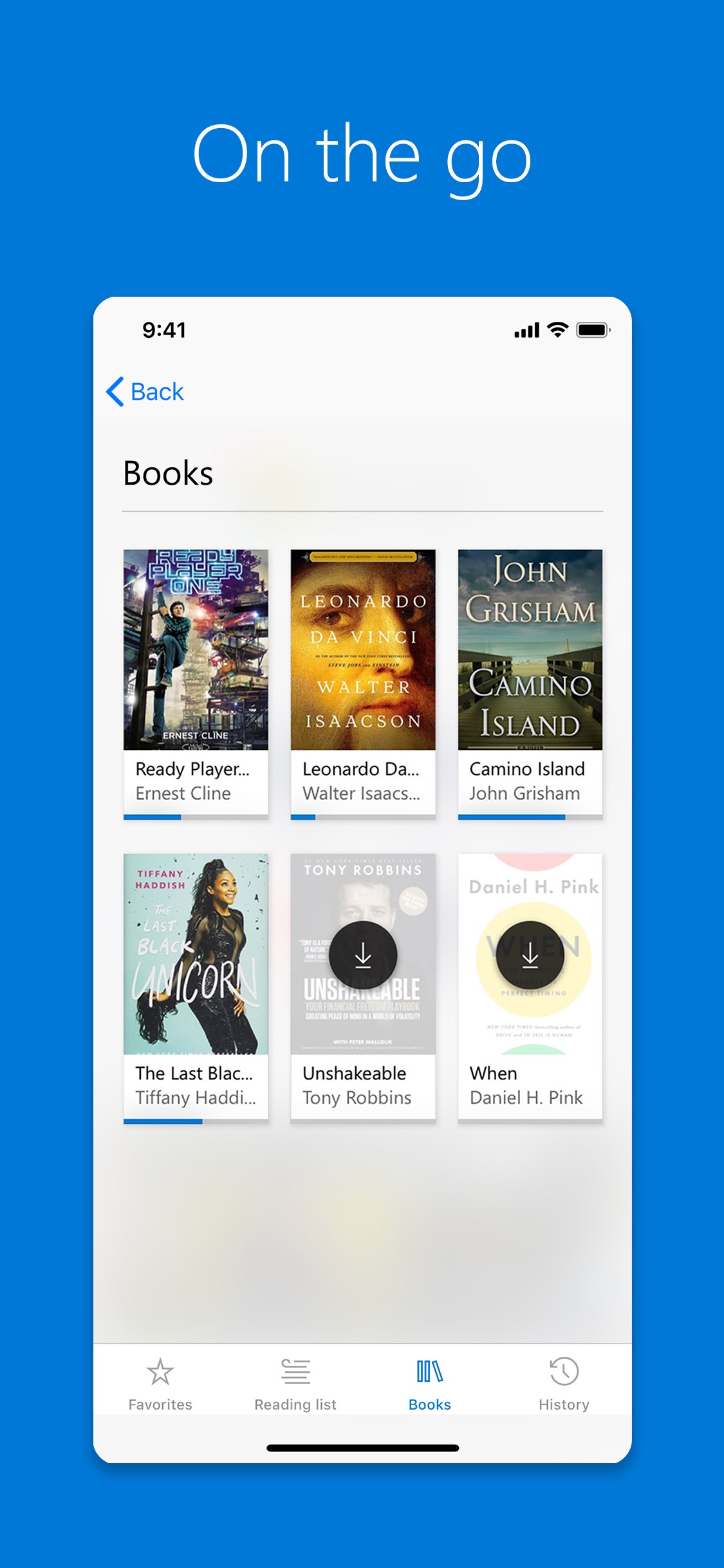 Screenshot do app Microsoft Edge
