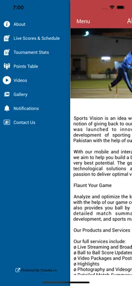 Game screenshot Sports Vision Cricket Score apk