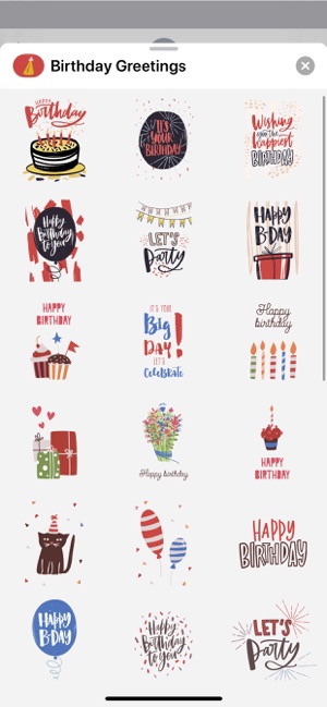 Birthday Greetings Stickers(圖2)-速報App