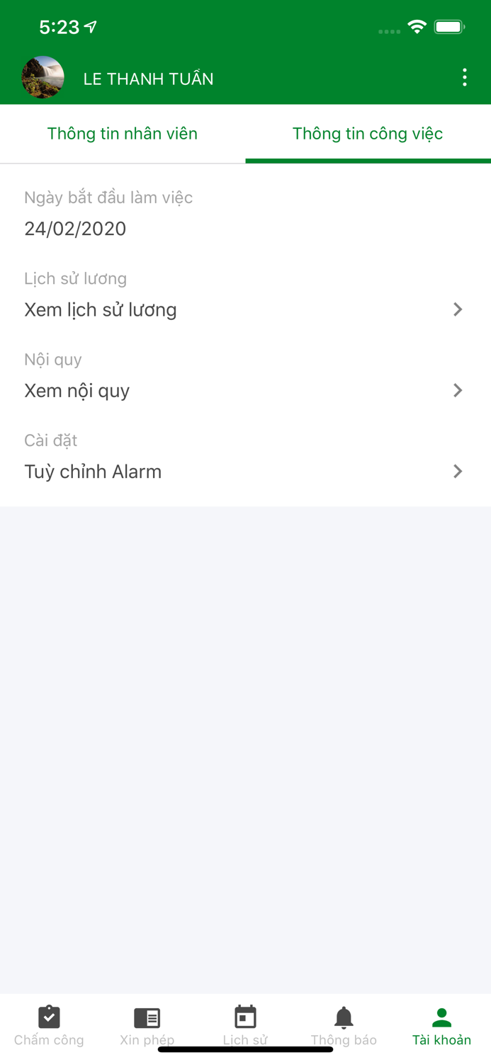 bWork - Ứng dụng chấm công