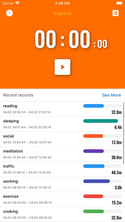 Orange Time Tracker