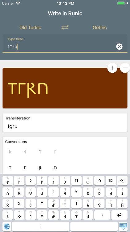 Write in Runic