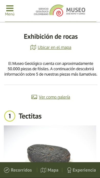 Museo Geológico Nacional screenshot 3